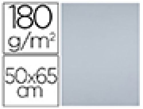 Cartolina liderpapel 50x65 cm 180 gr cinza pack de 25 unidades , Liderpapel , 67858 , 8423473678583